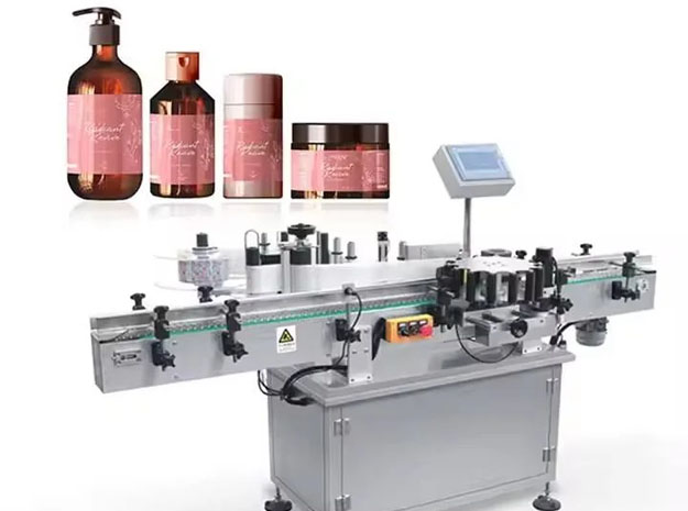 Servo Drive Automatic Self Adhesive Labeler For Flat Round Bottles 3000 Pieces Per Hour