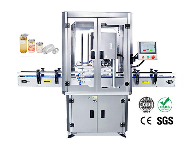 High-speed automatic can capper with 80 cans per minute output for steel cans