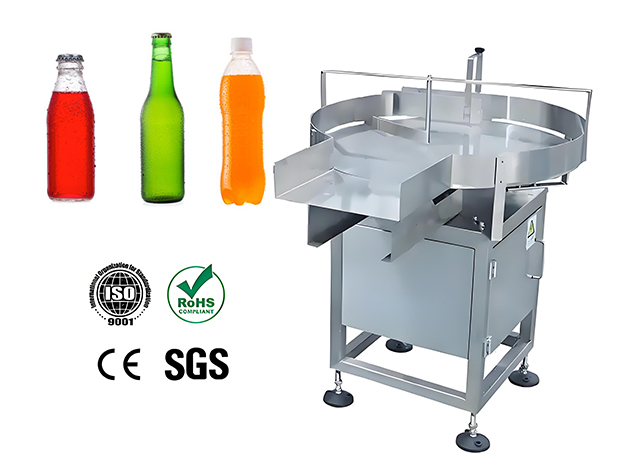 The spacing and bottle capacity of the semi-automatic front and rear bottle unscrambler are adjustable