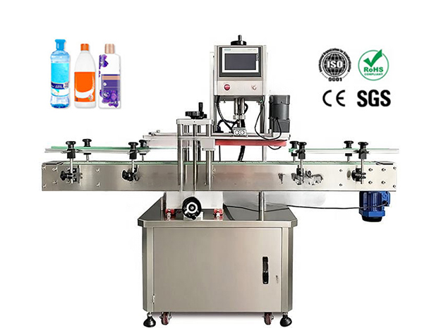 fully automatic capping machine equipped with a vibratory cap sorting and feeding unit