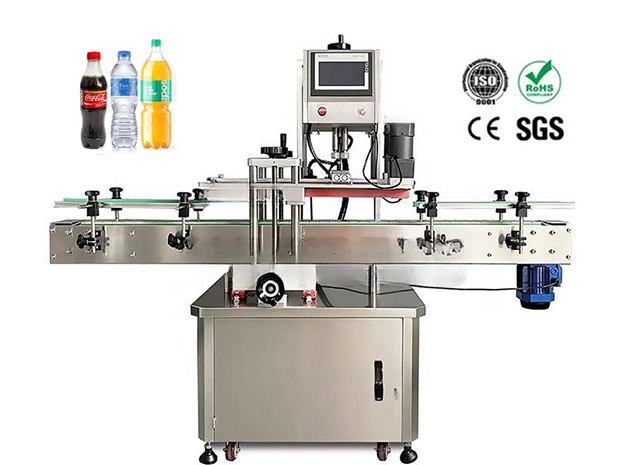 Capping machine works with the automatic lid-placing machine